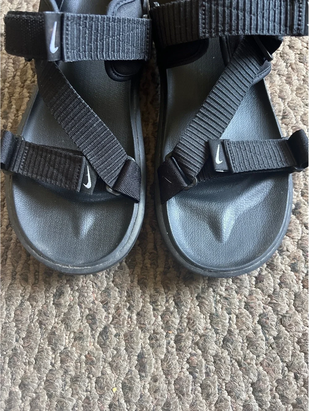Nike these sandals